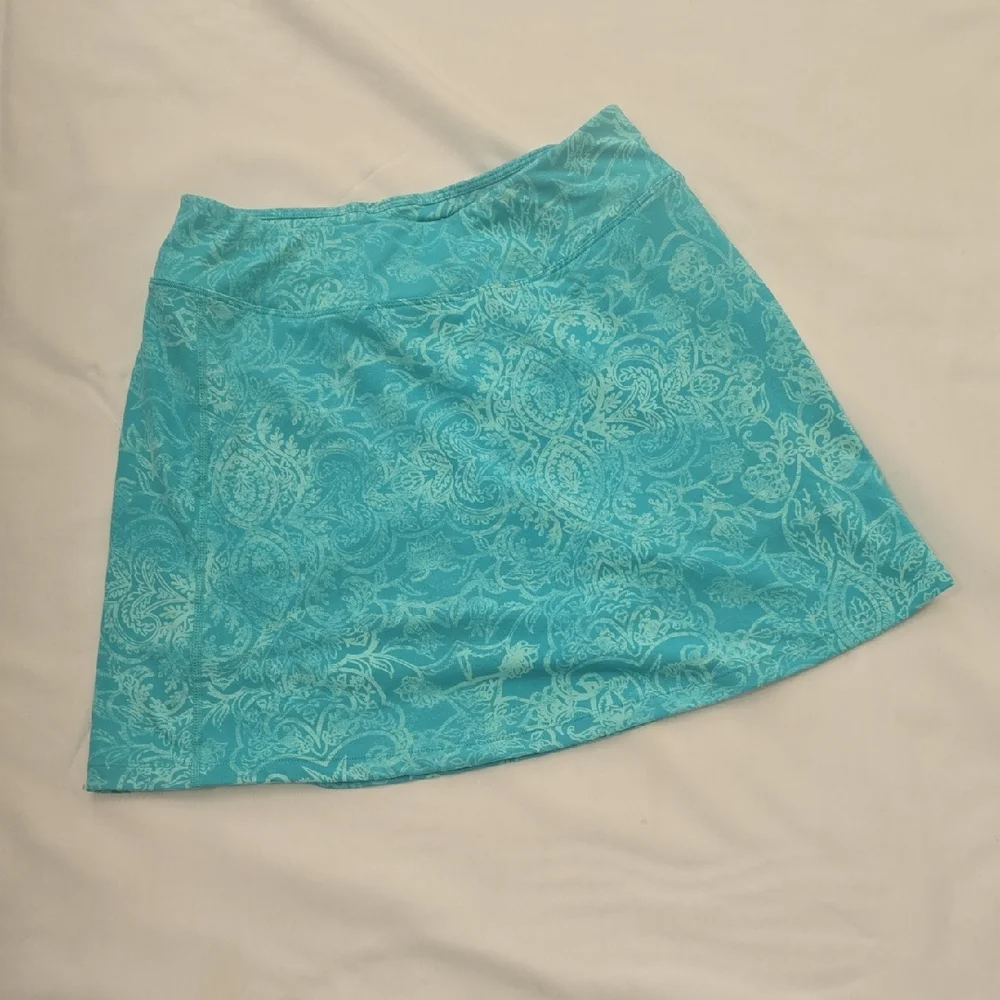 Title nine Turquoise Paisley Mini‎ Skirt S